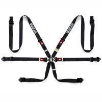 Sparco 04834HPD ремни безопасности, 6 точек, 2", алюминий, черный