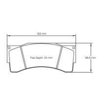 Pagid 8222 колодки тормозные передние, толщина 25 мм, состав RST 1