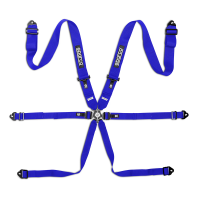 Sparco Competition H-3 Steel ремни безопасности, 6 точек, 2", алюминий, синий