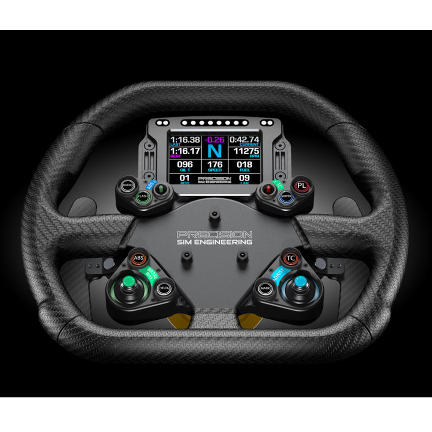 Precision Sim Engineering GT1 руль для симрейсинга, без адаптера, черный,  цена