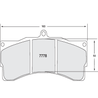 Performance Friction 7778 колодки тормозные, толщина 30 мм, состав Z-Rated, черный