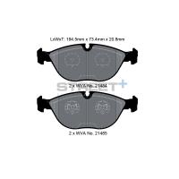 Pagid 8156 колодки тормозные передние, толщина 20,8 мм, состав SP (Street+)