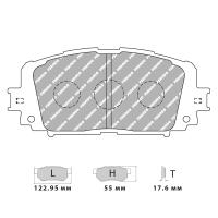 Ferodo Racing FCP4081 колодки тормозные передние, состав колодок "H" (DS 2500), черный