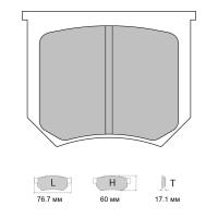 Ferodo Racing FRP5002 колодки тормозные, состав колодок "R" (DS 3000), черный