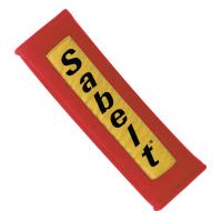 Sabelt накладки на ремни безопасности, 3", красный