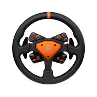 Simucube Tahko GT-21 Round руль для симрейсинга беспроводной, кожа, черный / оранжевый