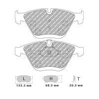 Ferodo Racing FCP4191 колодки тормозные передние, состав колодок "H" (DS 2500), черный