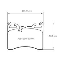 Pagid 8284 колодки тормозные передние, толщина 15.8 мм, состав RSL 29