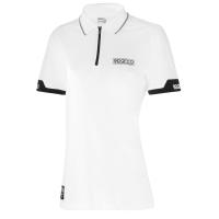 Sparco Zip поло женское, белый, XS