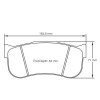 Pagid 8101 колодки тормозные передние, толщина 25 мм, состав RSL 1