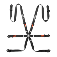 Sparco Competition H-2 PU ремни безопасности, 6 точек, 2", алюминий, черный