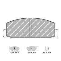 Ferodo Racing FCP372 колодки тормозные задние, состав колодок "H" (DS 2500), черный