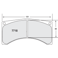 Performance Friction 7718 колодки тормозные, толщина 18 мм, состав 01, черный