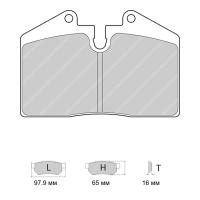 Ferodo Racing FRP3069 колодки тормозные, состав колодок "H" (DS 2500), черный