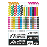 Ascher Racing наклейки (Mclaren), черный