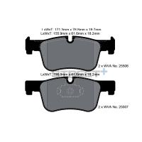 Pagid 8119 колодки тормозные передние, толщина 18,2 мм, состав SP (Street+)