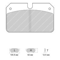 Ferodo Racing FRP504 колодки тормозные, состав колодок "R" (DS 3000), черный