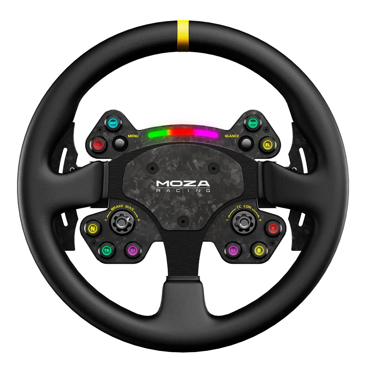 MOZA Racing RS V2 руль для симрейсинга (кожа), 330 мм, черный, цена