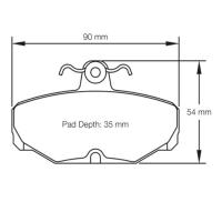 Pagid 1163 колодки тормозные задние, толщина 13,7 мм, состав RS 14