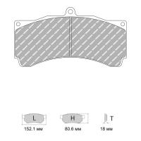 Ferodo Racing FRP3003 колодки тормозные, состав колодок DS Performance, черный
