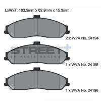 Pagid 2213 колодки тормозные передние, толщина 15,3 мм, состав SP (Street+)