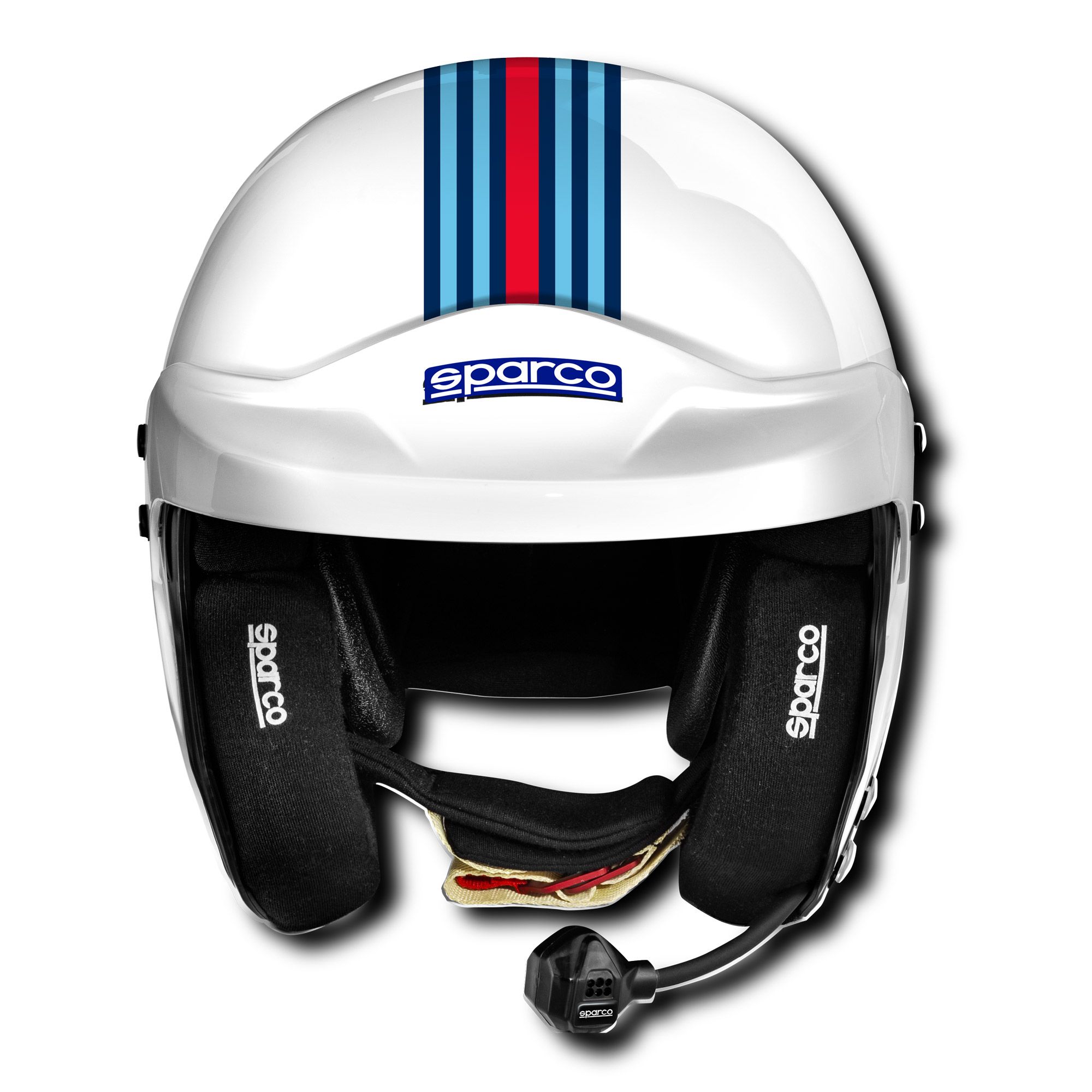 Sparco Air Pro RJ-5i Martini Racing шлем для автоспорта, белый / красный /  голубой, M+, цена