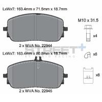 Pagid 8212 колодки тормозные передние, толщина 18,7 мм, состав SP (Street+)