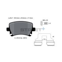 Pagid 8049 колодки тормозные задние