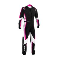 Sparco Kerb Advanced Lady комбинезон для картинга, черный / розовый, XXS