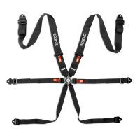 Sparco Competition H-3 Steel ремни безопасности, 6 точек, 2", алюминий, черный