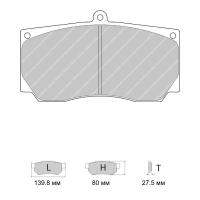 Ferodo Racing FRP3053 колодки тормозные, состав колодок "R" (DS 3000), черный