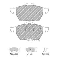 Ferodo Racing FDS1463 колодки тормозные передние