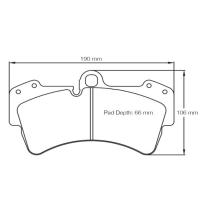 Pagid 2845 колодки тормозные передние, толщина 16 мм, состав RSL 29