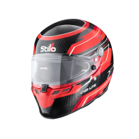 Stilo ST6 CMR Carbon Lite Graphyc шлем для картинга, красный, 53