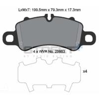 Pagid 8273 колодки тормозные передние, толщина 17,3 мм, состав SP (Street+)