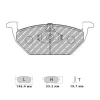 Ferodo Racing FCP1094 колодки тормозные передние, состав колодок "H" (DS 2500), черный