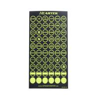 Cartek наклейки ультрафиолетовые для рулевой беспроводной пластины, черный / желтый