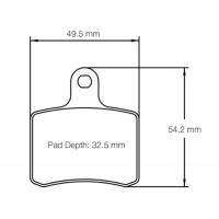 Pagid 5103 колодки тормозные задние, толщина 8,8 мм, состав K 1