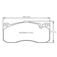 Pagid 8084 колодки тормозные передние, толщина 16,7 мм, состав RSL 29