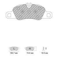 Ferodo Racing FCP4805 колодки тормозные передние, состав колодок "H" (DS 2500), черный