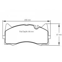 Pagid 8257 колодки тормозные передние, толщина 16 мм, состав RSL 29