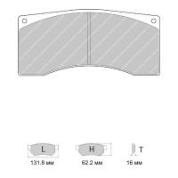 Ferodo Racing FRP1077 колодки тормозные, состав колодок DS Performance, черный