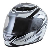 Zamp FS-10 Graphic шлем для автоспорта, серебристый / черный матовый, XS