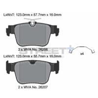 Pagid 8232 колодки тормозные задние, толщина 16 мм, состав SP (Street+)