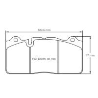 Pagid 8091 колодки тормозные передние, толщина 16 мм, состав RSL 19