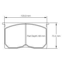 Pagid 1196 колодки тормозные передние, толщина 23 мм, состав RST 2
