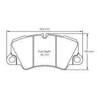 Pagid 4580 колодки тормозные передние, толщина 15,3 мм, состав RSC 1
