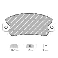 Ferodo Racing FCP360 колодки тормозные задние, состав колодок "H" (DS 2500), черный