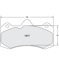 Performance Friction 7877 колодки тормозные передние, толщина 17 мм, состав Z-Rated, черный