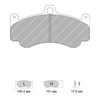 Ferodo Racing FRP3075 колодки тормозные передние, состав колодок "G" (DS 3.12), черный
